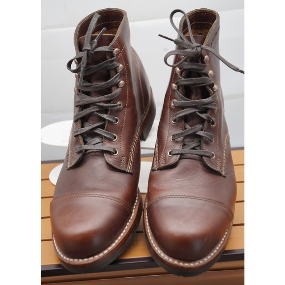 Wolverine 1000 Mile Boots Men 10.5 D Leather Cap Toe Goodyear Welt Heritage - Picture 2 of 13
